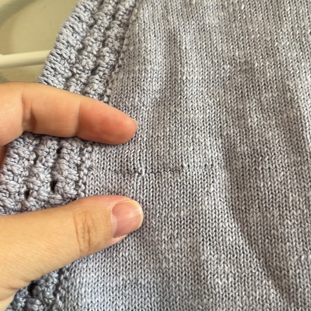 Madewell Crochet-Trim Crop Sweater Tank - Picture 5 of 6